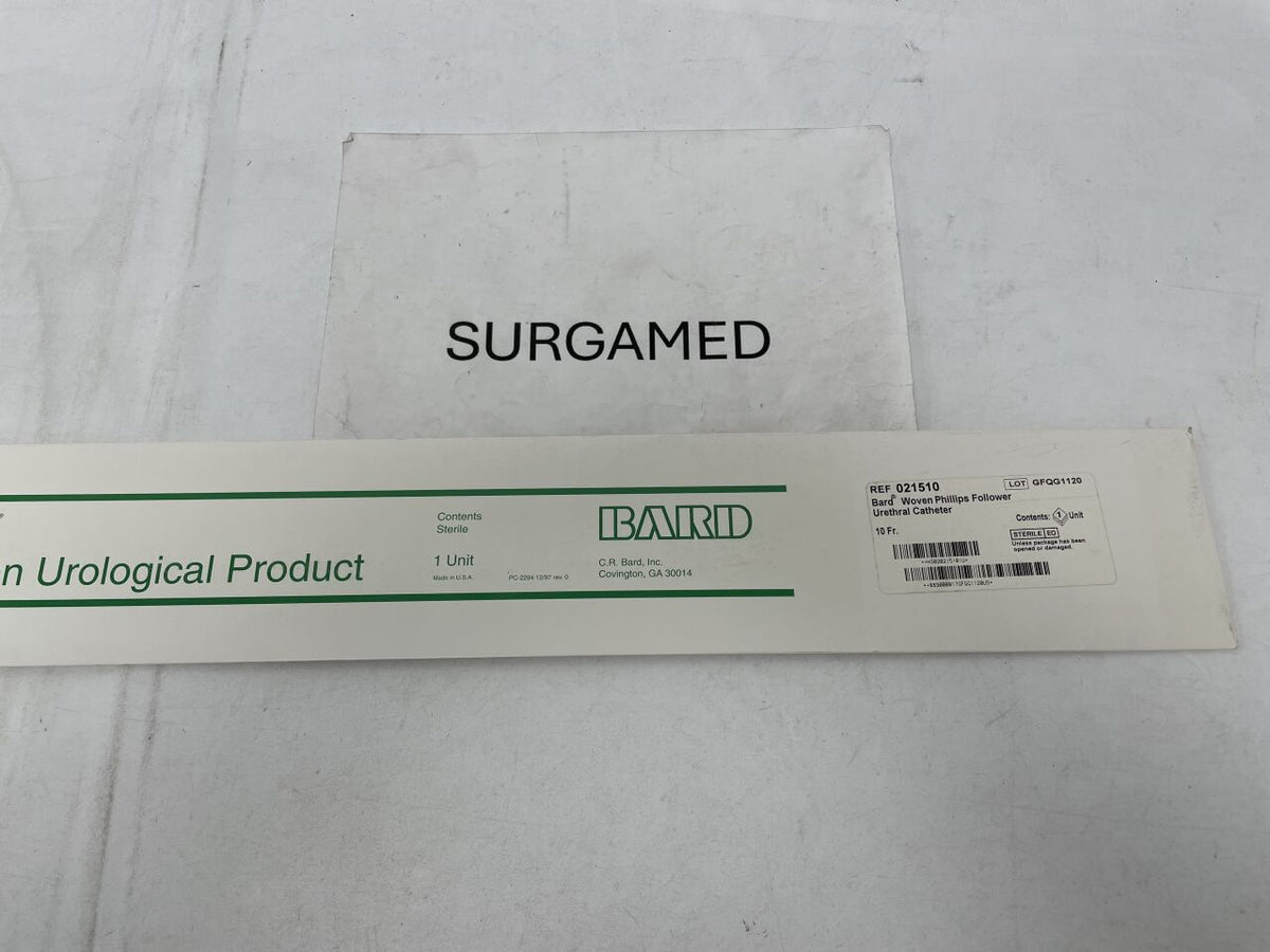 021510 - BARD - Woven Phillips Follower Urethral Catheter -10Fr, (BX/1)