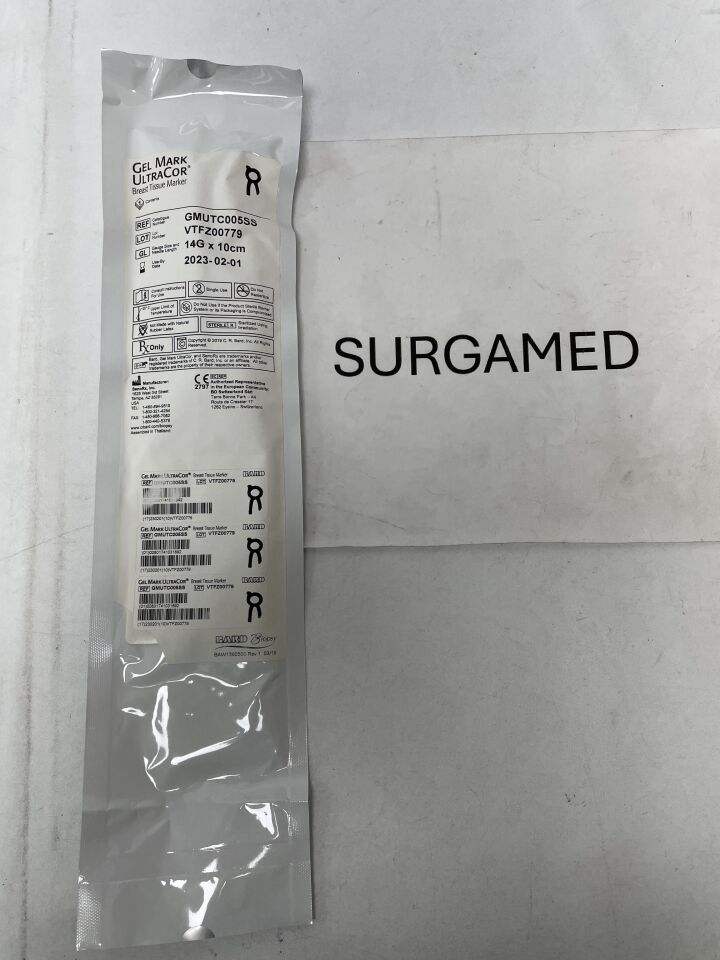 GMUTC005SS - BARD - SENORX Gel Mark UltraCor Stainless Steel Marker, 14G x 10 cm Needle, (EA)