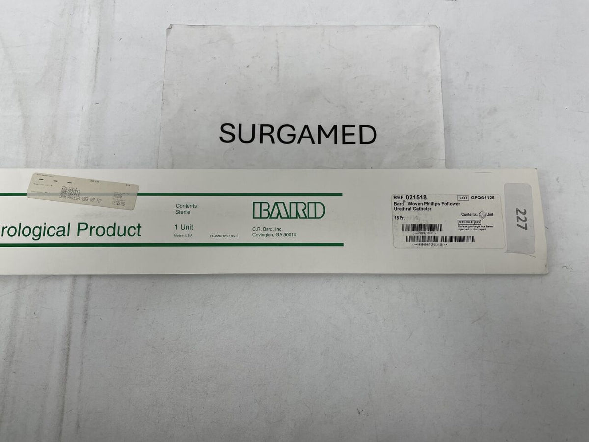 021518 - BARD - Woven Phillips Follower Urethral Catheter -18Fr, (BX/1)