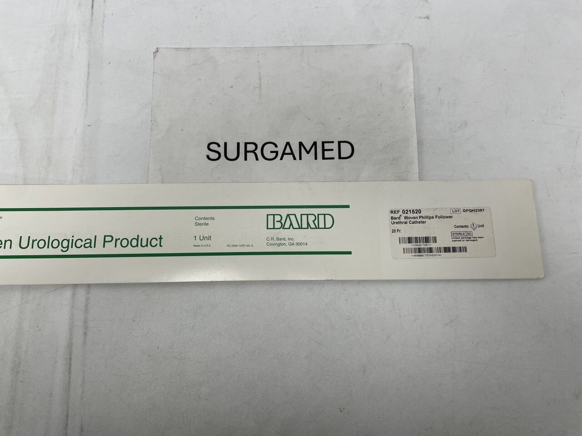 021520 - BARD - Woven Phillips Follower Urethral Catheter -20Fr, (BX/1)