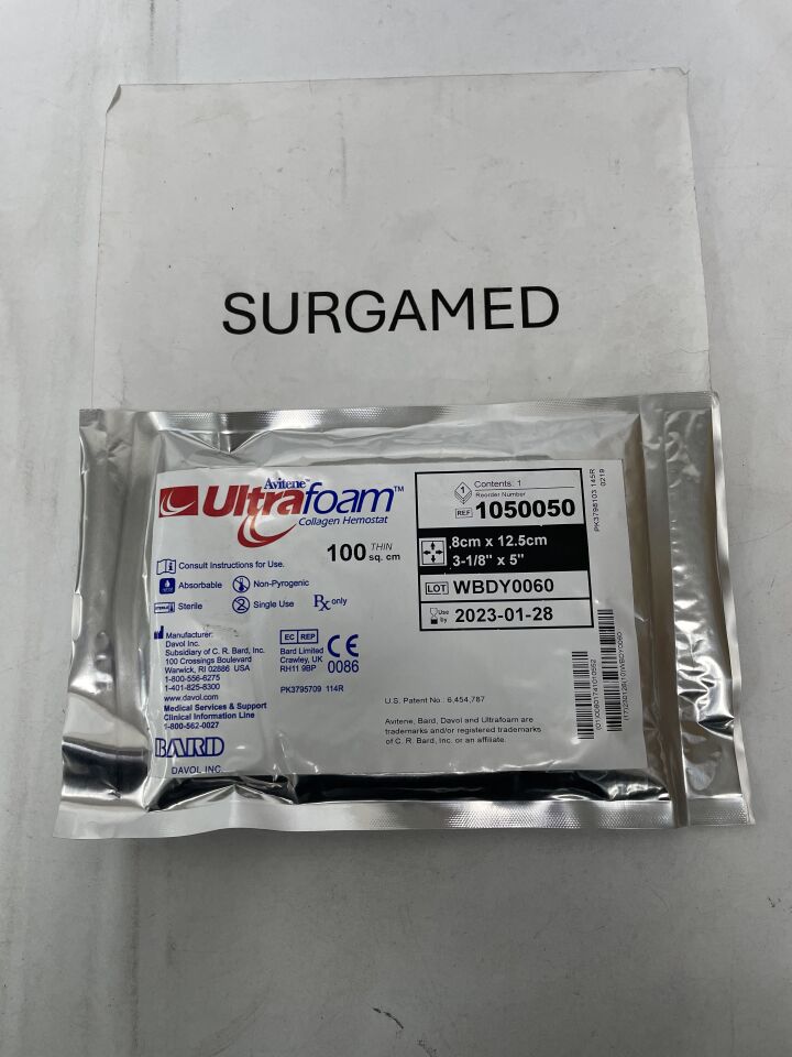 1050050 - BARD - Ultrafoam Collagen Hemostat, (EA)