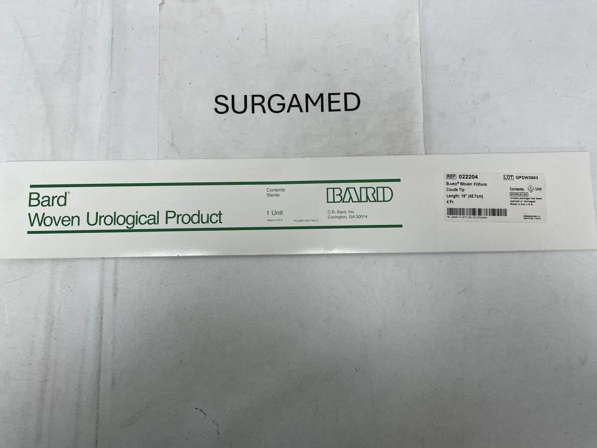 022204 - BARD - Woven Filiform Coude Tip - 4Fr x 18", (BX/1)