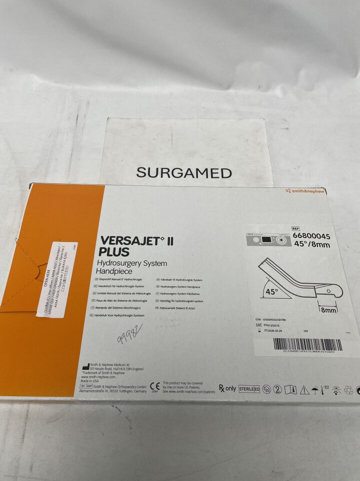 66800045 - SMITH & NEPHEW - Versajet II Hydrosurgery System Handset, 45deg 8mm PLUS, (BX/1)