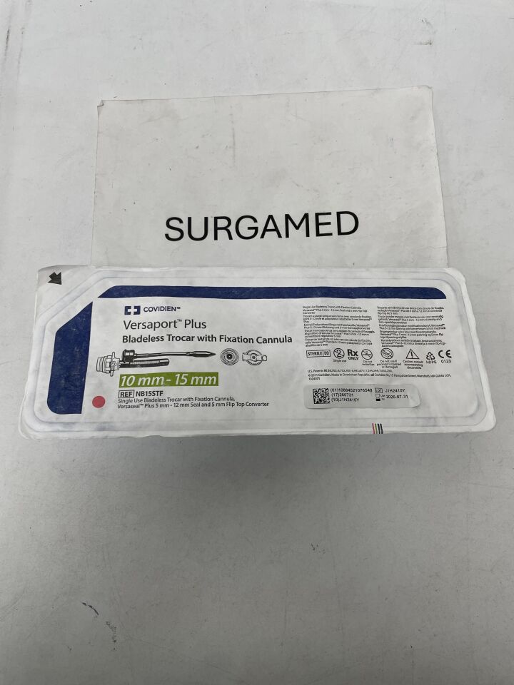 NB15STF - COVIDIEN - Versaport Plus Bladeless Trocar with Fixation Cannula, 10mm-15mm, (EA)