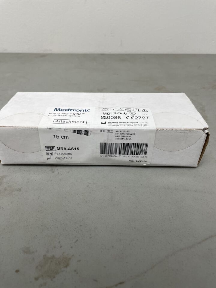 MR8-AS15 - MEDTRONIC - Midas Rex Mr8 Small Bore Straight Attachment, 15 Cm, ()