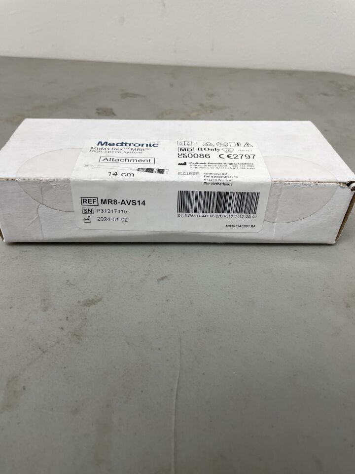 MR8-AVS14 - MEDTRONIC - Midas Rex Mr8 Large Bore Straight Variable Attachment, 14 Cm, ()