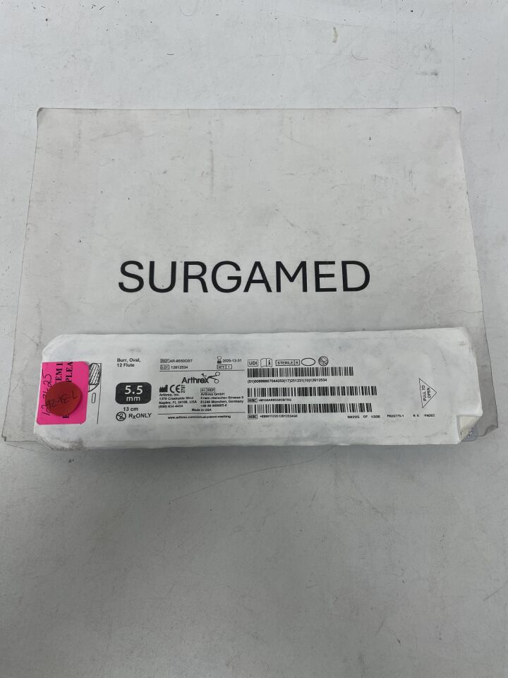 AR-8550OBT - ARTHREX - Arthroscopic Shaver Blade, Burr, Oval, 12 flute, 5.5mm, (EA)