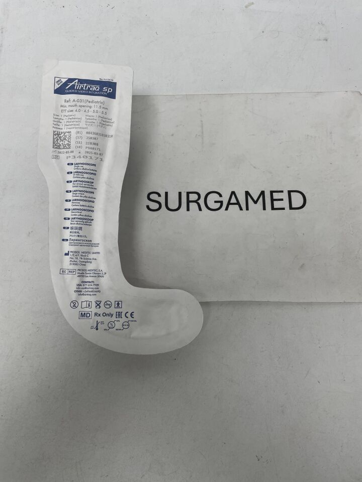 A-031 - PRODOL MEDITEC - Airtraq SP Guided Video Intubation (Pediatric), (EA)