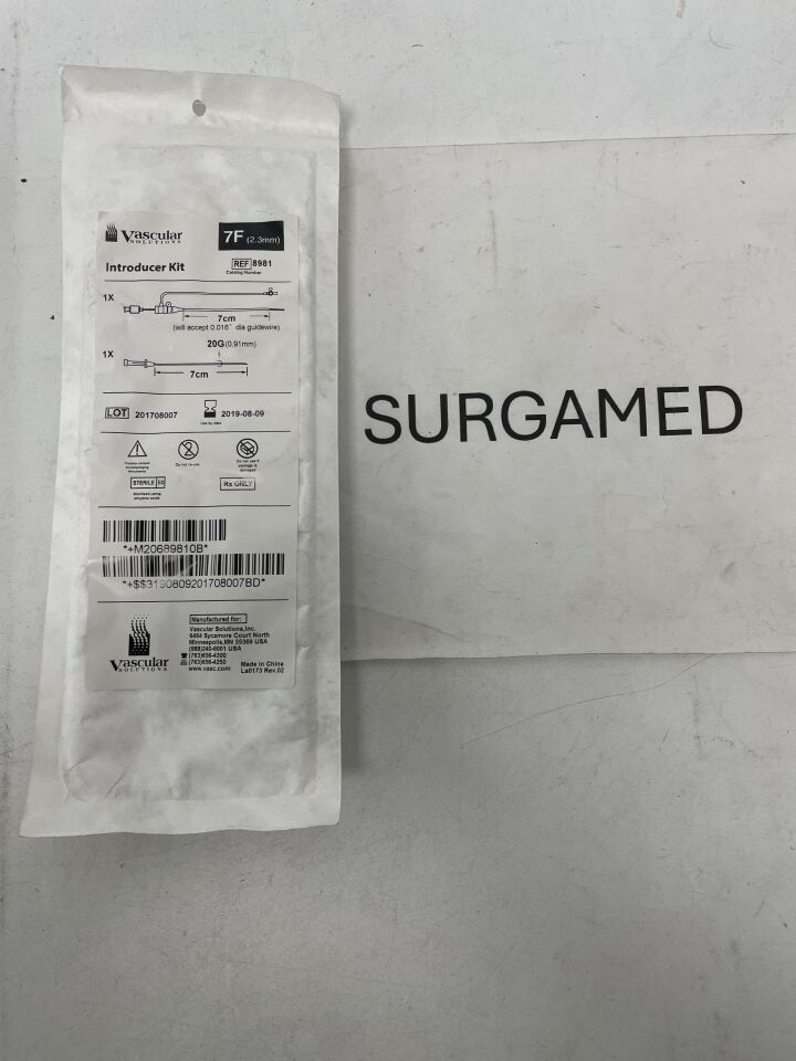 8981 - TELEFLEX - Vascular Solutions Introducer Kit - 7F, (EA)