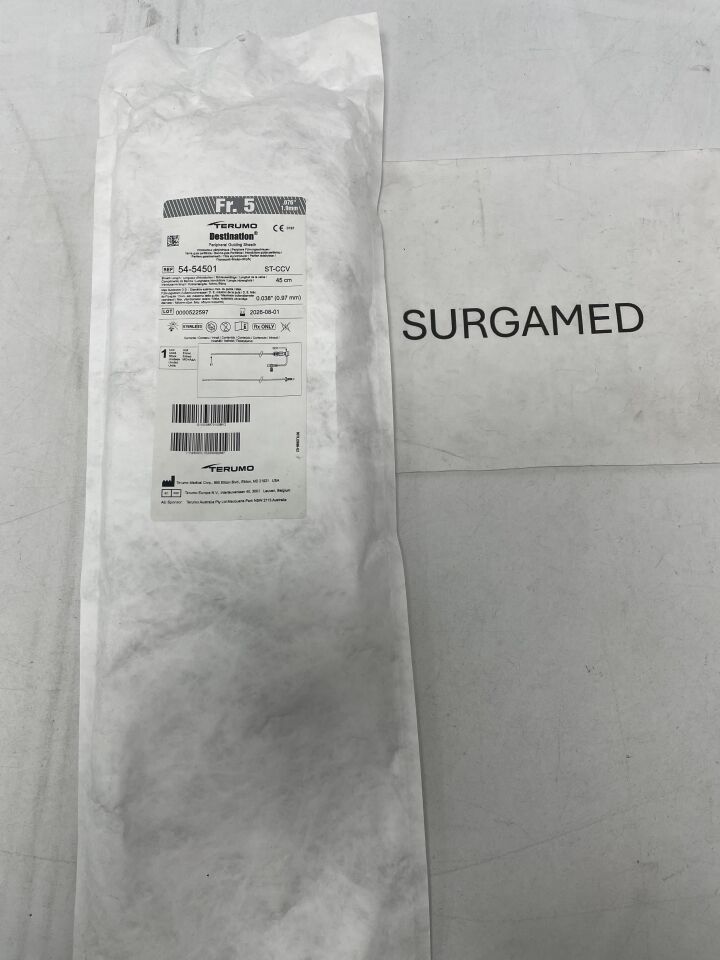 54-54501 - TERUMO - Destination Peripheral Guiding Sheath - ST-CCV - 5Fr x 45cm x .038", (EA)