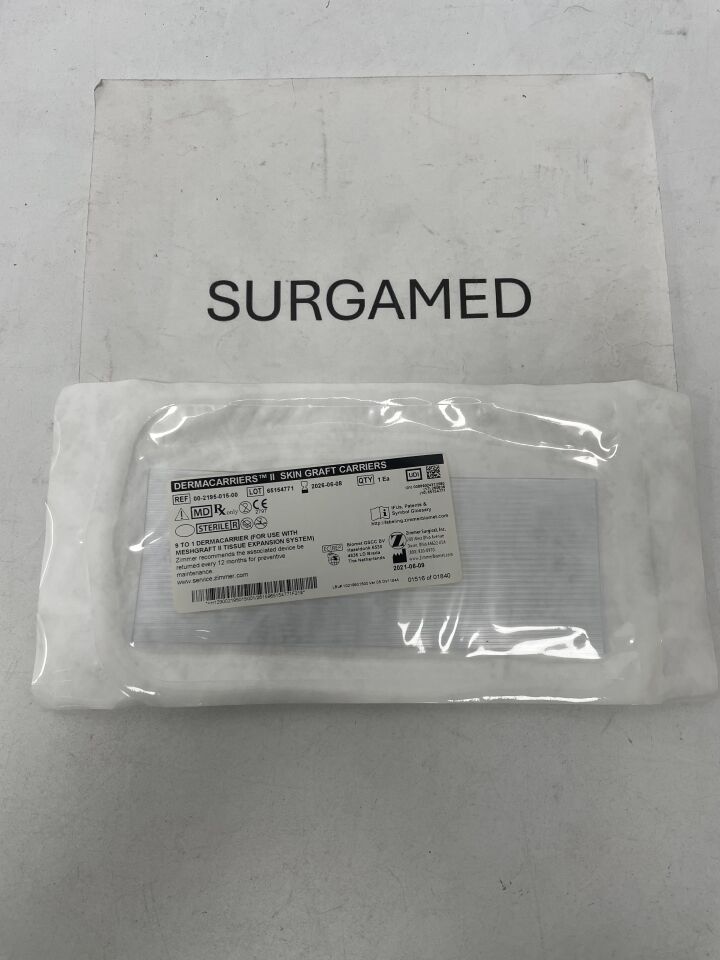00-2195-015-00 - ZIMMER - Dermacarriers II Skin Graft Carrier: 9 to 1, (EA)