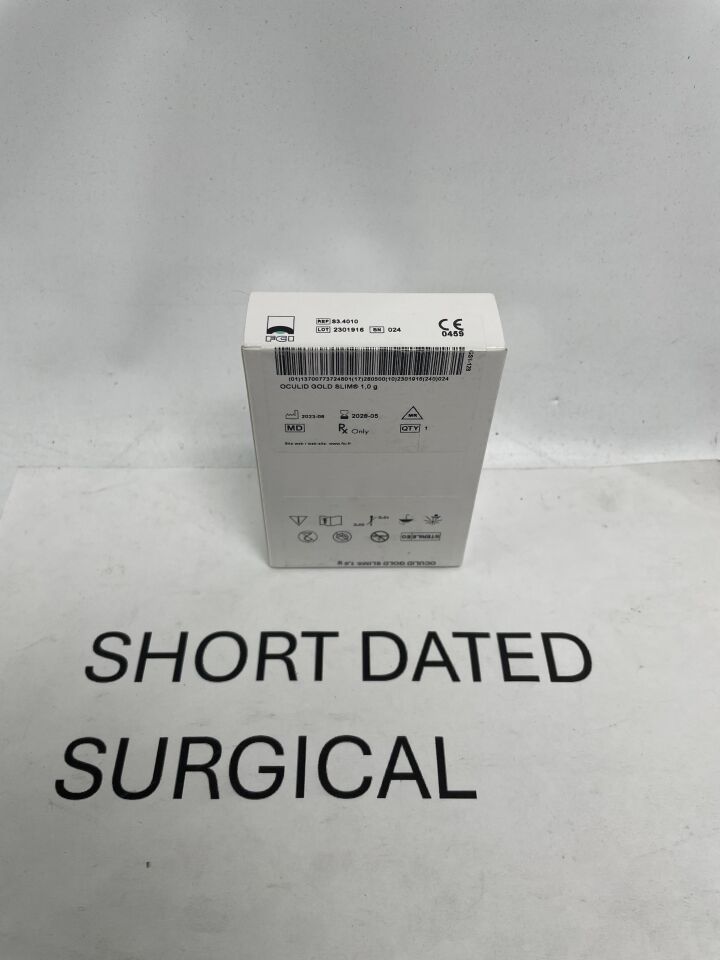 S3.4010 - FCI - OCULID Gold Slim Implant - 1.0g, (BX/1)