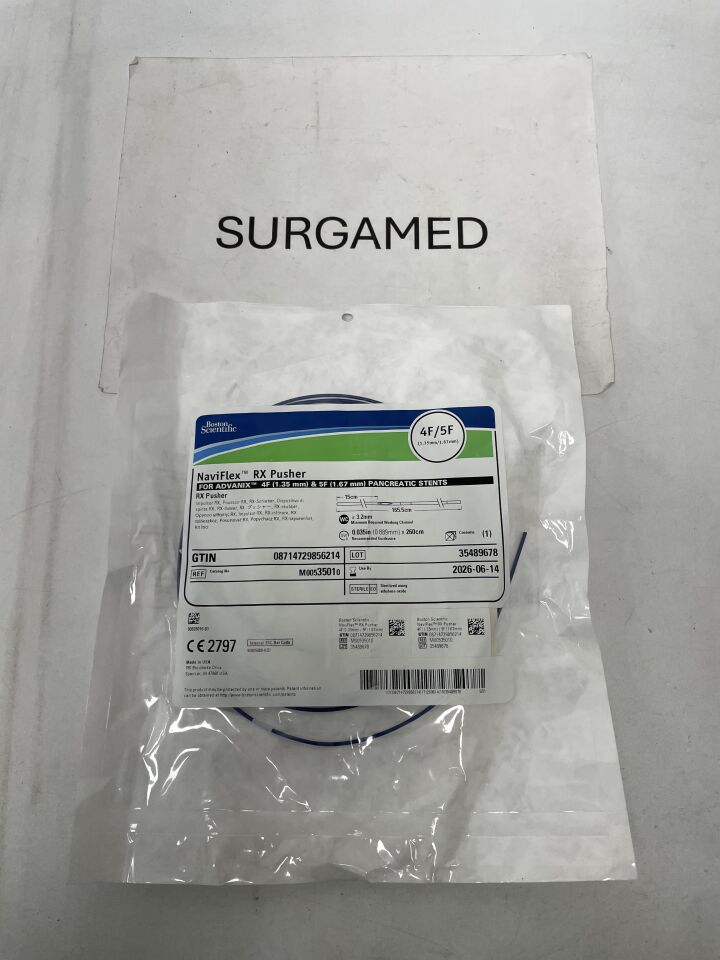 3501 - BOSTON SCIENTIFIC - NaviFlex RX Pusher for Advanix 4Fr & 5Fr Pancreatic Stents - 4Fr/5Fr, (EA)