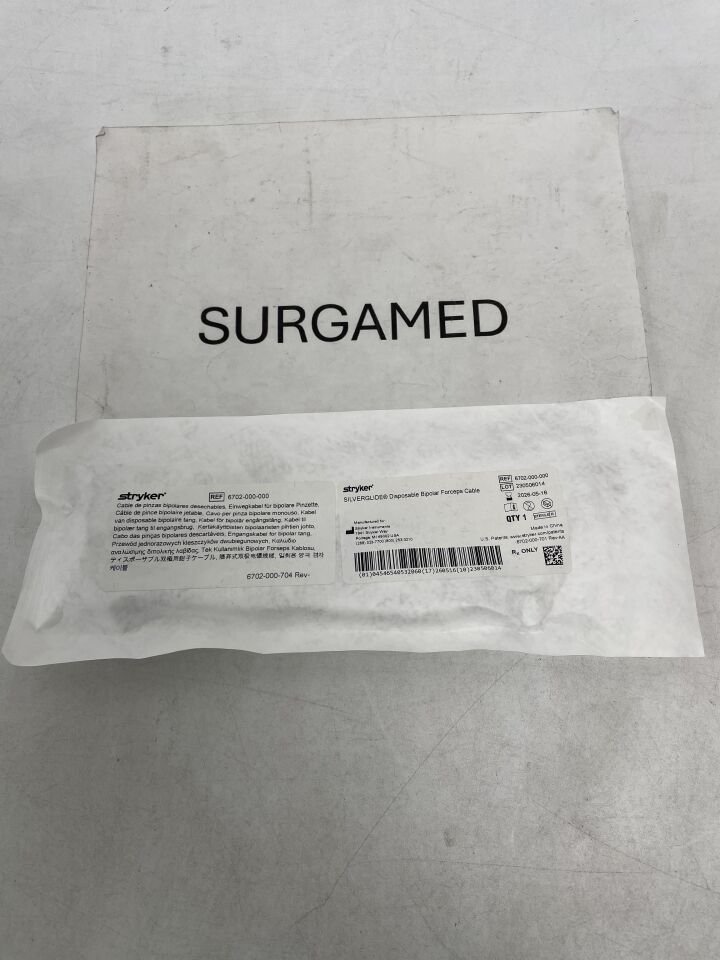 6702-000-000 - STRYKER - SilverGlide Disposable Bipolar Forceps Cable, (EA)