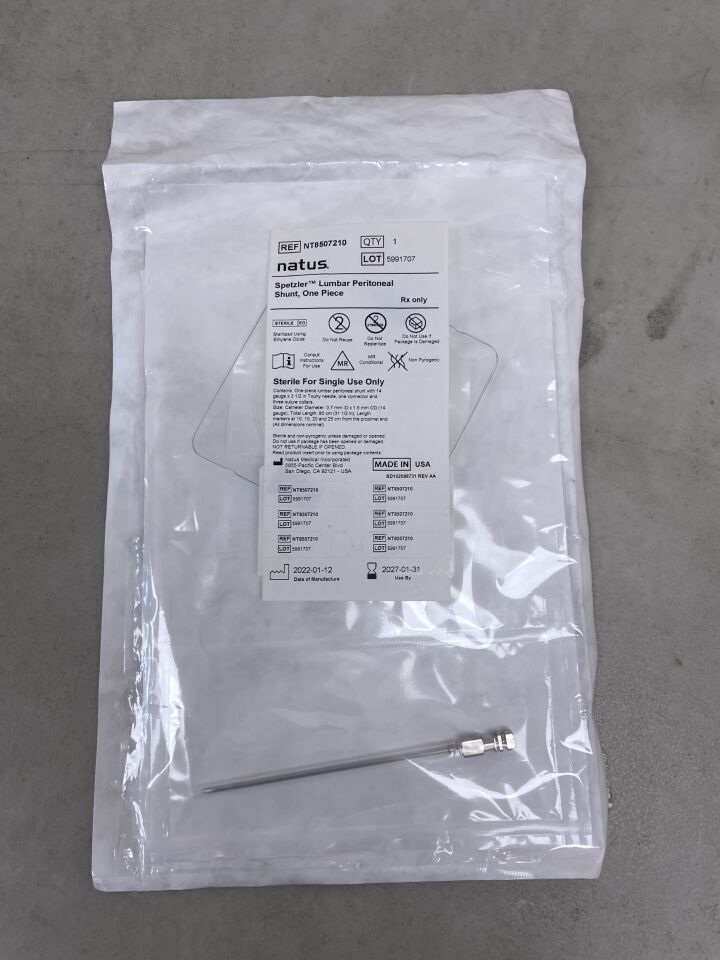 NT8507210 - NATUS - Spetzler Lumbar-Peritoneal Shunt Kit, 80cm, (EA)
