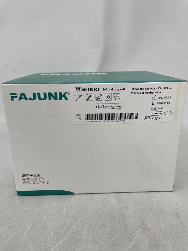 001158-00Z - PAJUNK - Infiltralong Catheter 19G x 420mm (15 Holes at first 40mm), (BX/10)