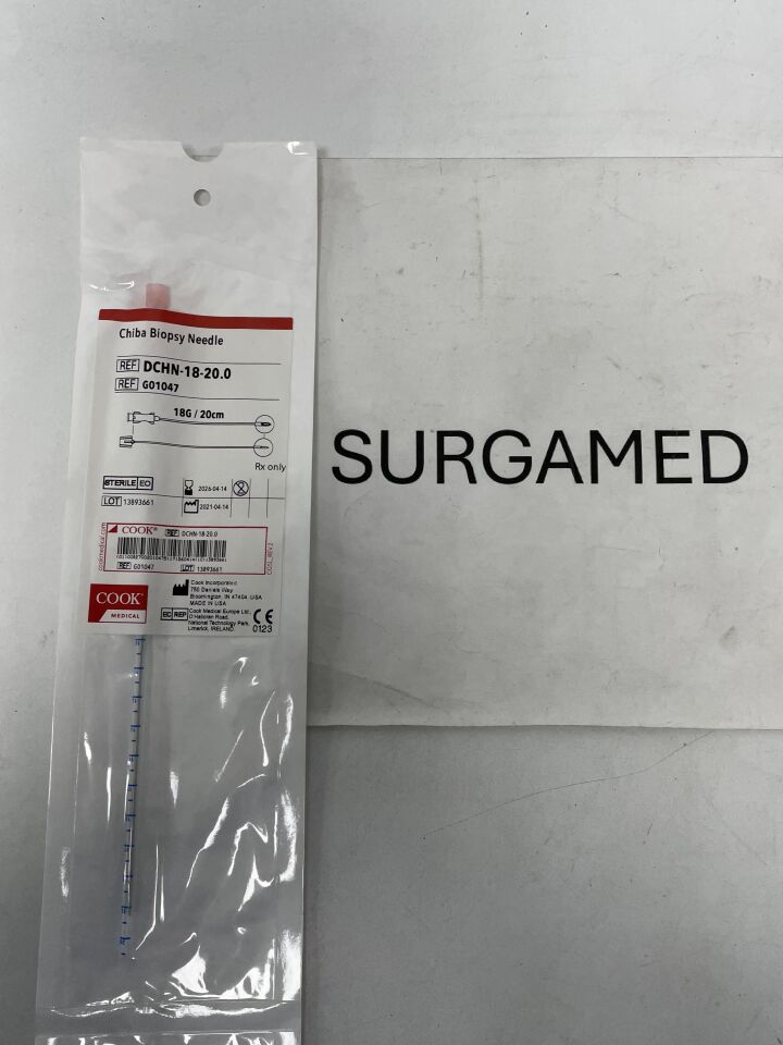 G01047 - COOK - Chiba Biopsy Needle - 18G x 20cm, (EA)