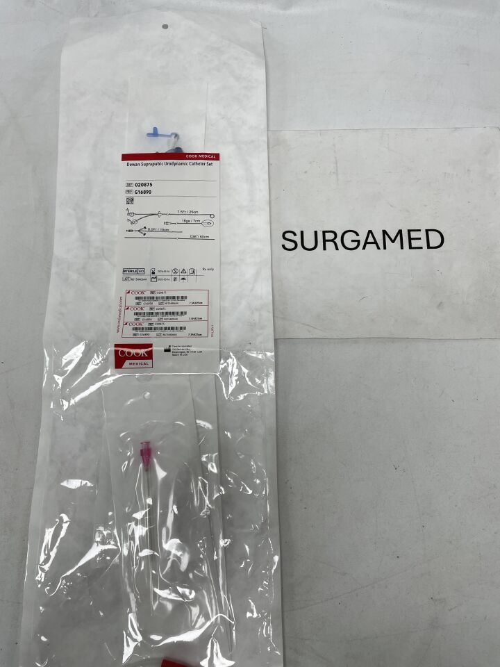 G16890 - COOK - Dewan Suprapubic Urodynamics Catheter Set - 7.5F x 25cm, (EA)
