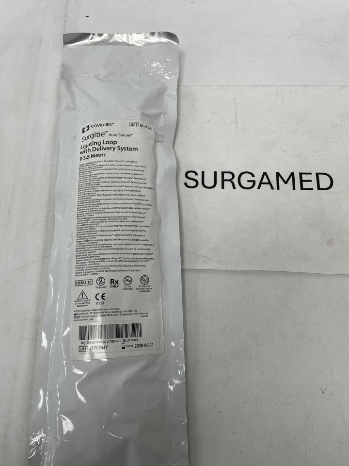 EL-21-L - COVIDIEN - Surgitie Ligating Loop Delivery System: 0 Polysorb violet 21", (EA)
