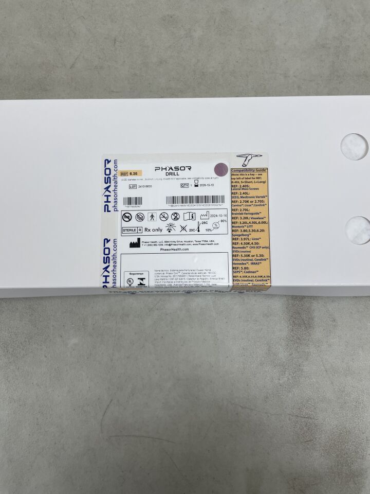 6.35 - PHASOR HEALTH - Phasor Drill, 6.35mm, (BX/1)
