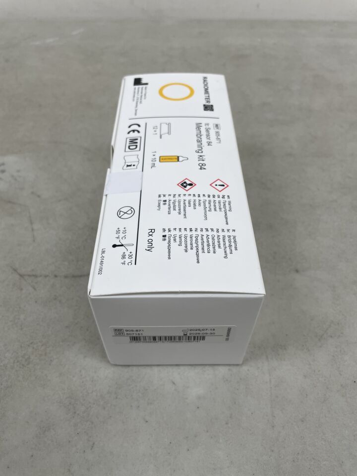 905-871 - RADIOMETER MEDICAL - Membraning Kit for TC Sensor 84, (12 preparators, 1x electrolyte 10 ml), (BX/1)