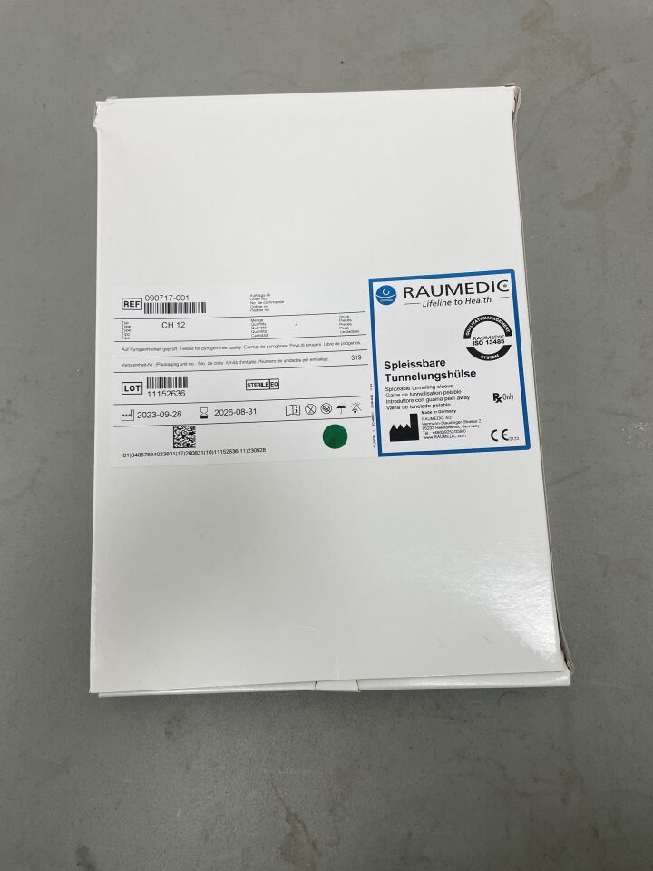 090717-001 - RAUMEDIC - Spliceable Tunneling Sleeve CH12, (BX/1)