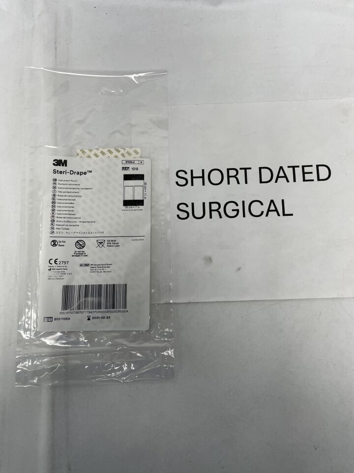 1018 - 3M - Steri-Drape Instrument Pouch - 10" x 18", (EA)
