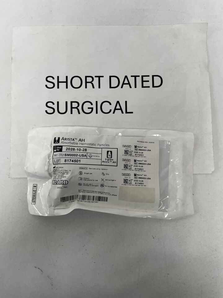 SM0002-USA - BARD - Arisita AH Absorbable Hemostat Particle, 3g, (EA)