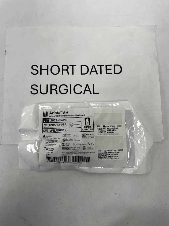 SM0002-USA - BARD - Arisita AH Absorbable Hemostat Particle, 3g, (EA)