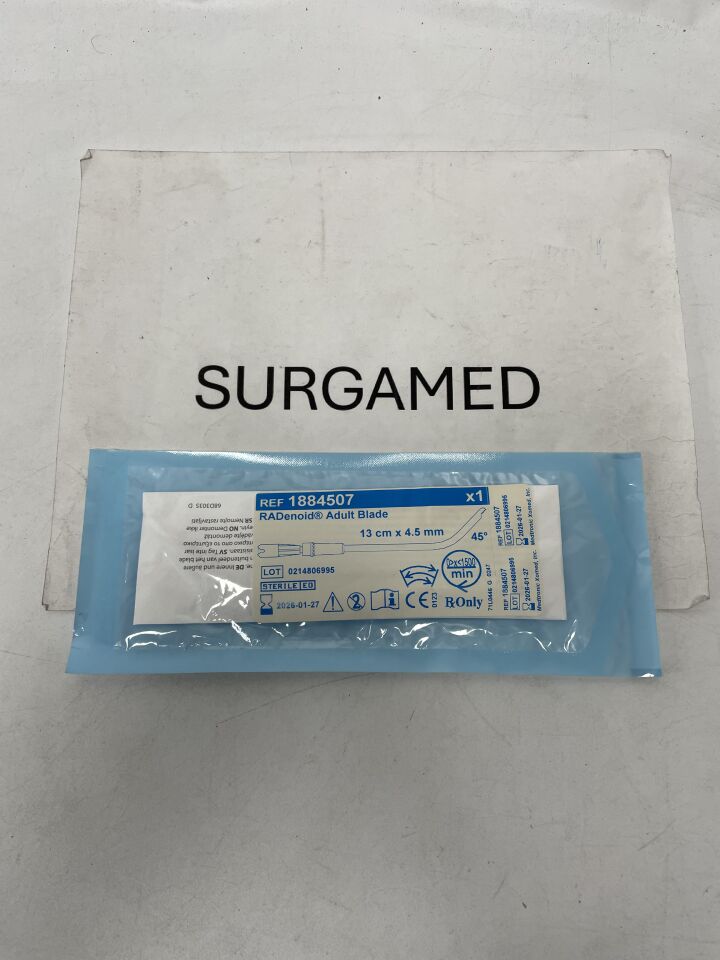 1884507 - MEDTRONIC - RADenoid Adult Blade, 13cm x 4.5mm, 45 degrees, (EA)