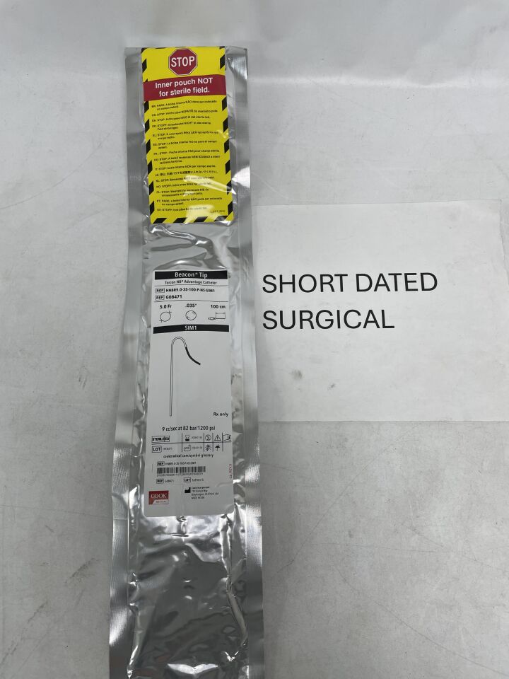 G08471 - COOK - Beacon Tip Torcon NB Advantage Catheter - SIM1 - 5Fr x .035" x 100cm (L), (EA)