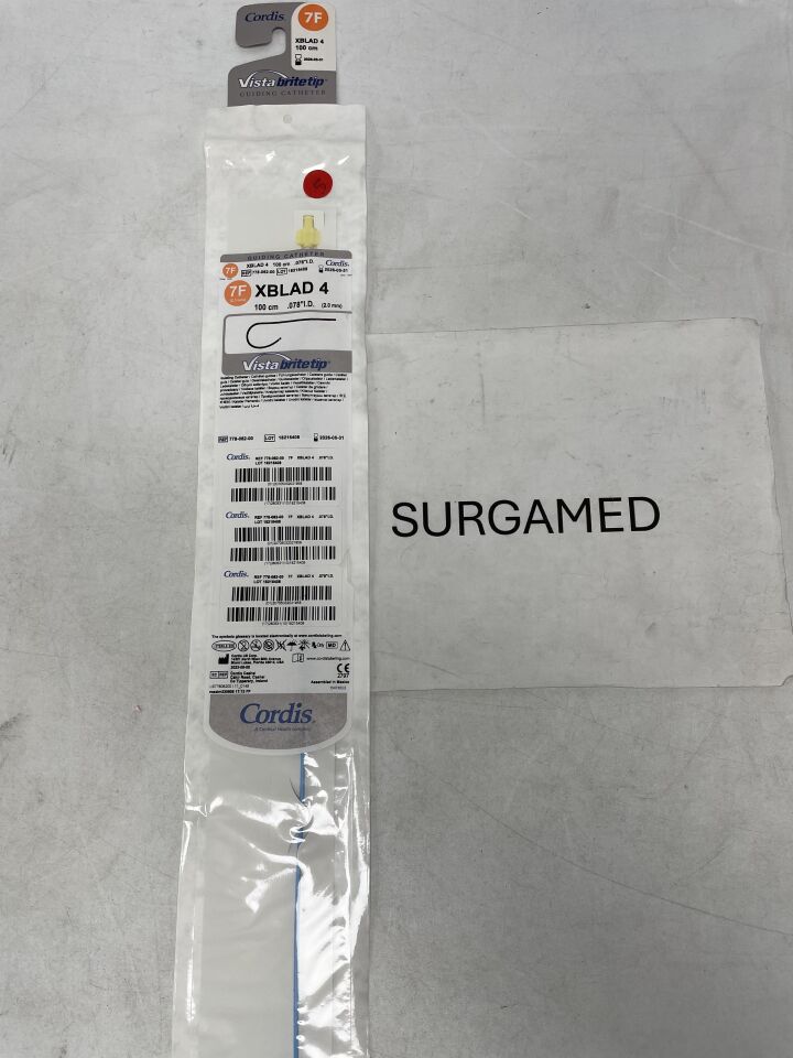 778-062-00 - CORDIS - Vista Brite Tip Guiding Catheter - XBLAD 4 - 7Fr x .078" x 100cm (L), (EA)