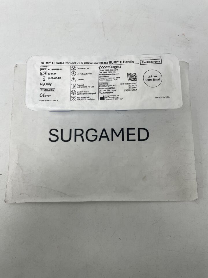 KC-RUMI-25 - COOPER SURGICAL - KC-RUMI-25 Rumi II/Koh-Efficient for Electrosurgery, 2.5cm, (EA)