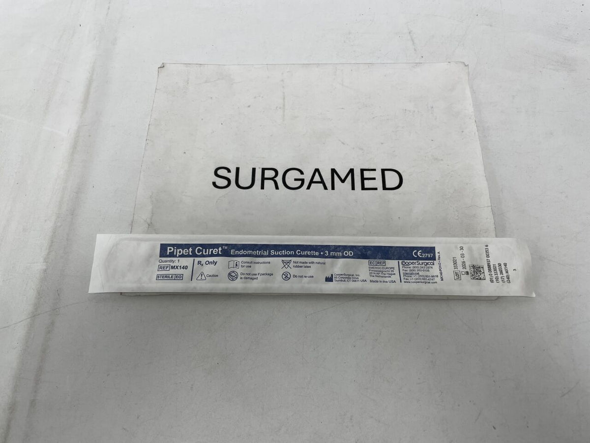 MX140 - COOPER SURGICAL - Pipet Curet Endometrial Suction Curette, 3 mm Size, (EA)