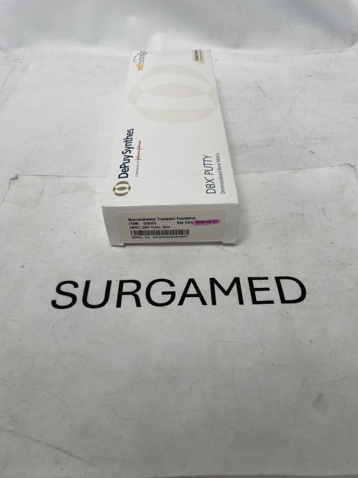 038100 - DEPUY - Putty, 10 cc, For Demineralized Bone Matrix, (BX/1)