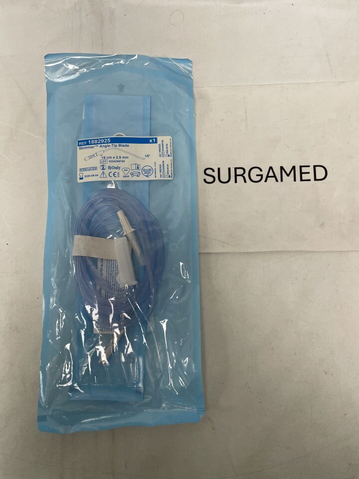 1882925 - MEDTRONIC - 2.9mm Skimmer Angled-Tip Blade: 18cm, (EA)