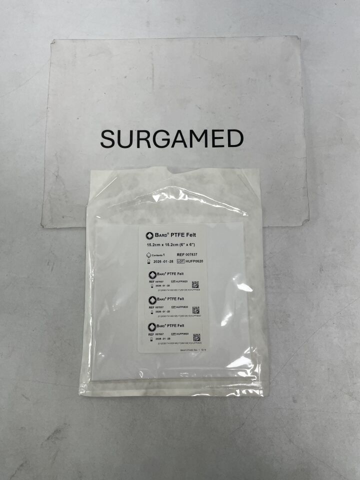 007837 - BARD - PTFE Felt: 6" x 6", (EA)