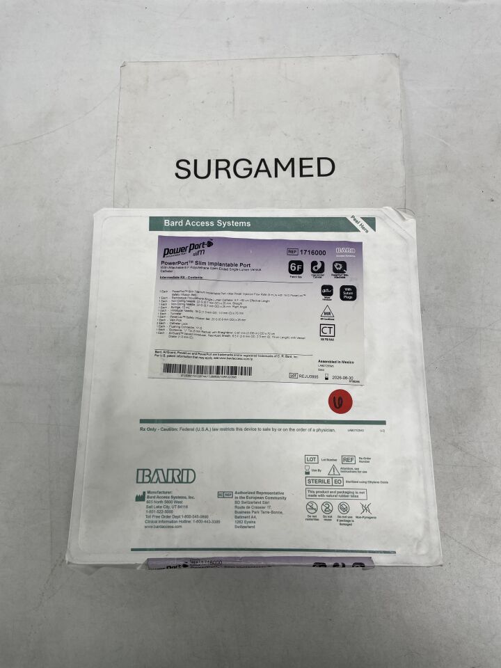 1716000 - BARD - PowerPort Slim Ti Implantable Port 6F, Intermediate, (EA)