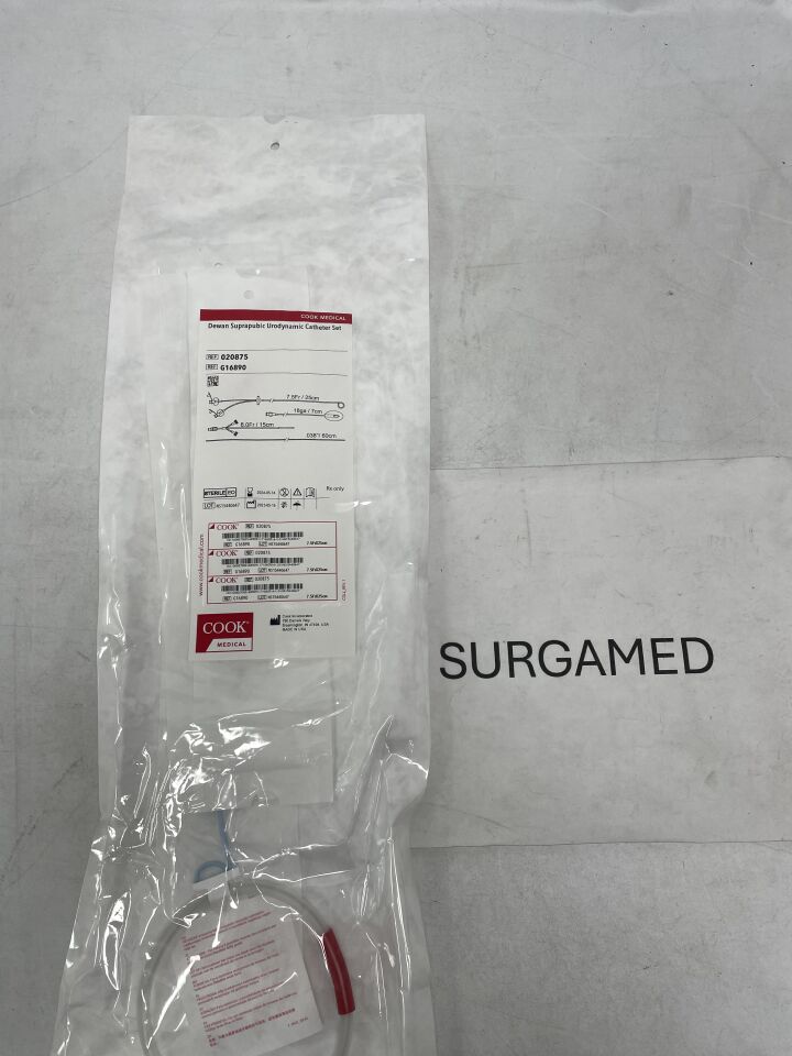 G16890 - COOK - Dewan Suprapubic Urodynamics Catheter - Set 7.5F x 25cm (L), (EA)