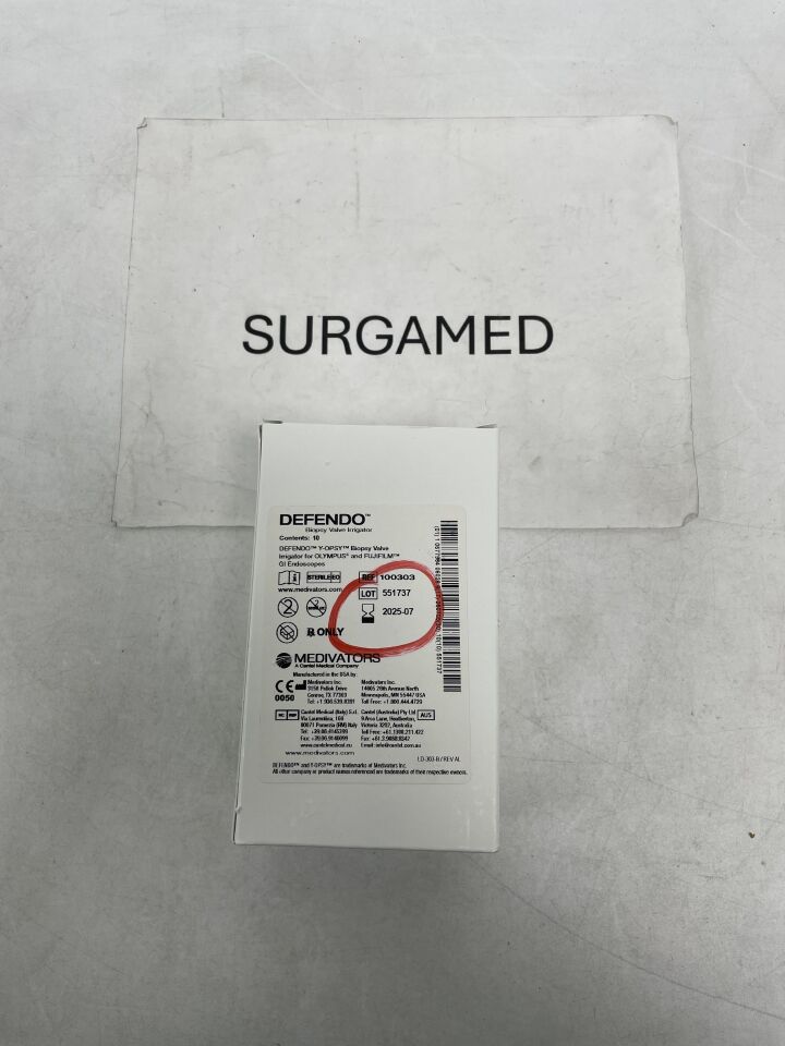 100303 - MEDIVATORS - Defendo Y-OPSY Biopsy Valve Irrigator for Olympus & Fujifilm, (BX/10)