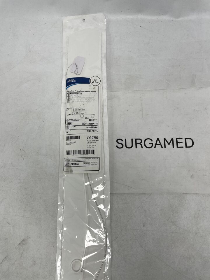 22140 - BOSTON SCIENTIFIC - Percuflex Nephroureteral Stent System - Locking Pigtail - 10Fr x 22cm (L), (EA)