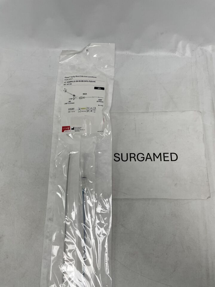 G31138 - COOK - Flexor Tuohy-Borst Side-Arm Introducer - Shuttle Select - 6Fr x .038" x 90cm (L), (EA)