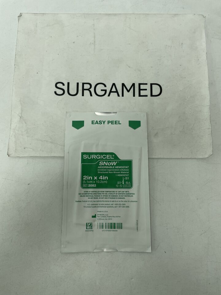 2082 - ETHICON - Surgicel Snow Absorbable Hemostat 2in x 4in, (EA)