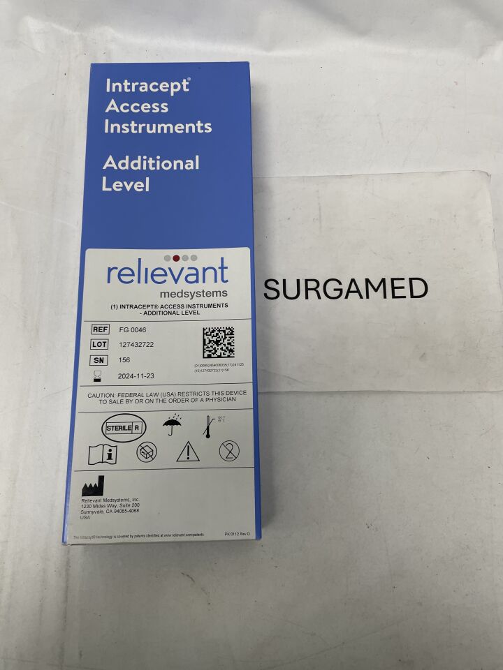 FG 0046 - RELIEVANT - Intracept Access Instruments - Additional Level, (BX/1)
