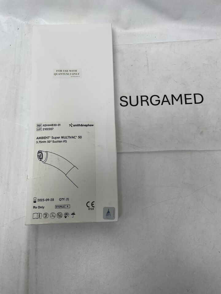 ASHA4830-01 - SMITH & NEPHEW - Ambient Super Multivac 50 Coblation Wand with IFS, 3.75 mm Shaft dia., (BX/1)