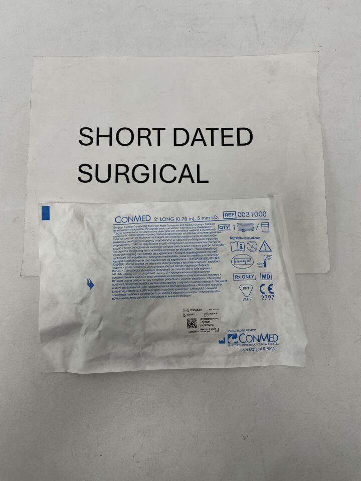 0031000 - CONMED - Suction Connecting Tubing, 5mm x 2', (EA)