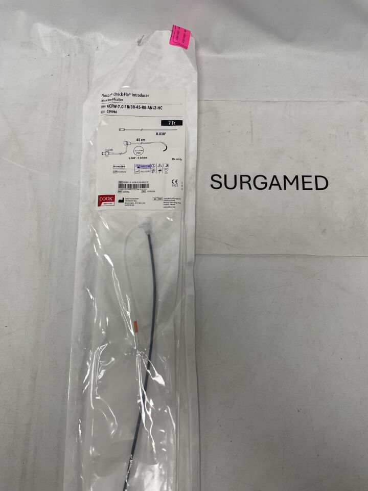G29986 - COOK - Flexor Check-Flo Introducer - Ansel Modification - 7Fr x .018"/.038" x 45cm (L), (EA)