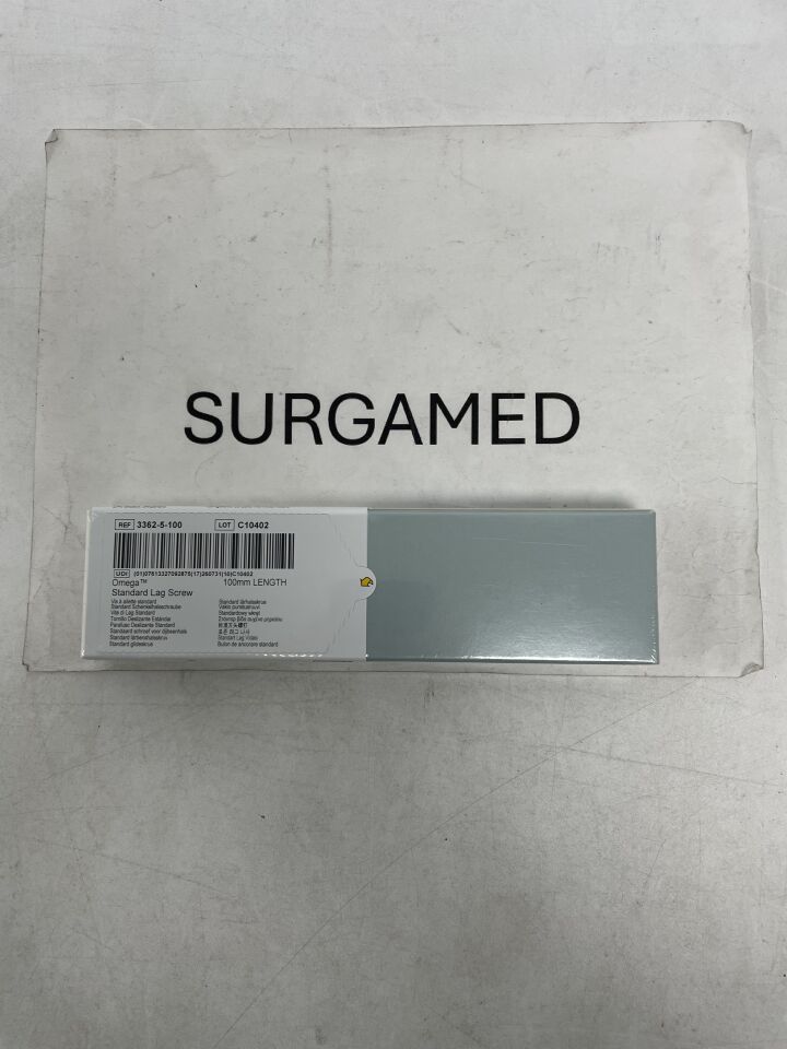 3362-5-100 - STRYKER - Omega + Plus Standard Lag Screw 13mm x 100mm, (BX/1)