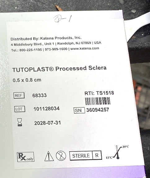 68333 - KATENA - Processed sclera, (BX/1)