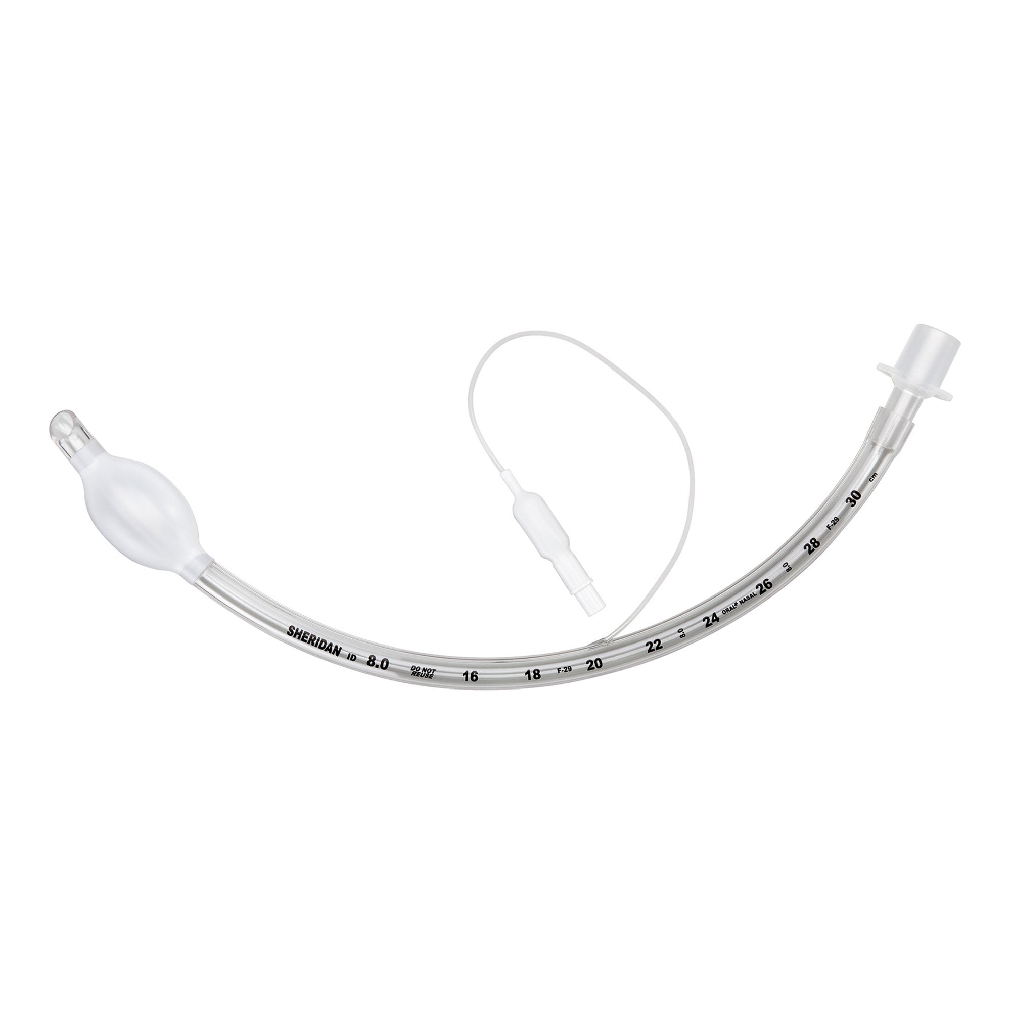 242557 - Sheridan - Sheridan CF Cuffed Endotracheal Tube 181 mm Length Curved 3.5 mm Pediatric Murphy Eye, 5-10107, Pack of 1, (EA)